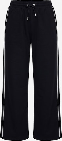 Ulla Popken Loose fit Trousers in Black: front