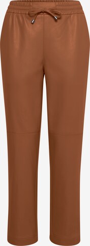 Oxmo Regular Jogger Pants 'PAULIA' in Braun: predná strana