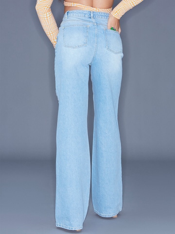 Wide leg Jeans 'Tara' de la ABOUT YOU x Antonia pe albastru