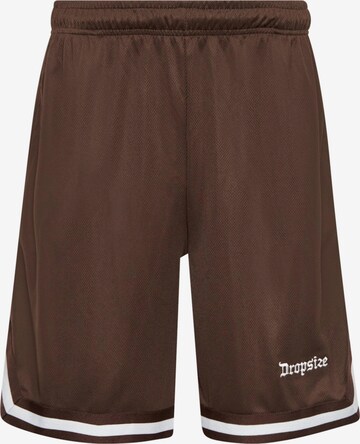 regular Pantaloni di Dropsize in marrone: frontale