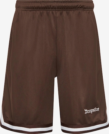 Dropsize Pants in Brown: front