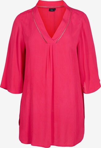 Zizzi Tunic 'Xbalua' in Pink: front