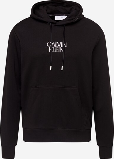 Bluză de molton Calvin Klein pe gri / negru / alb, Vizualizare produs