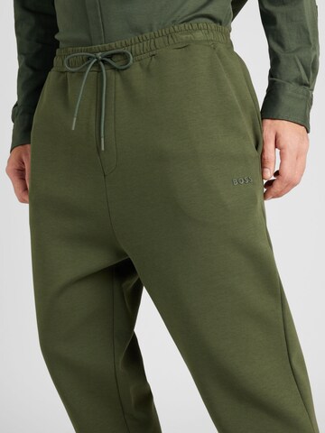 Effilé Pantalon 'Hadiko' BOSS en vert