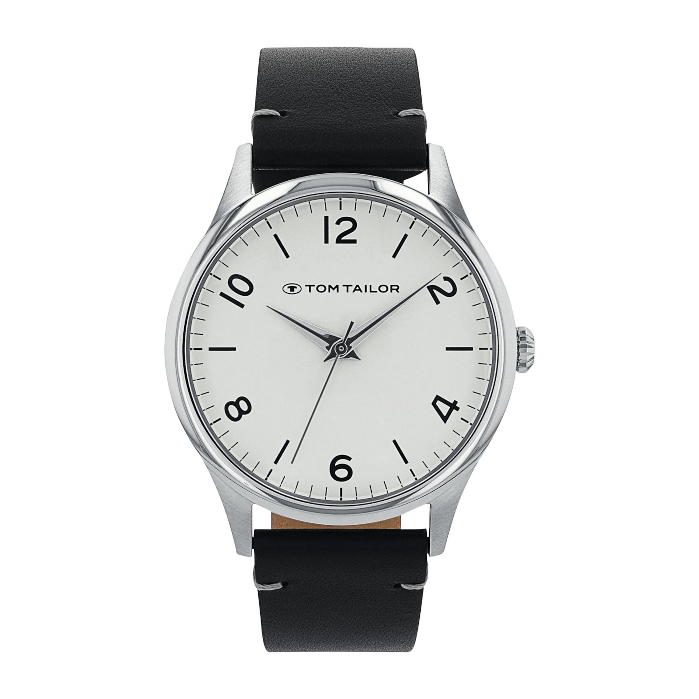 TOM TAILOR Analog Watch in Black: front