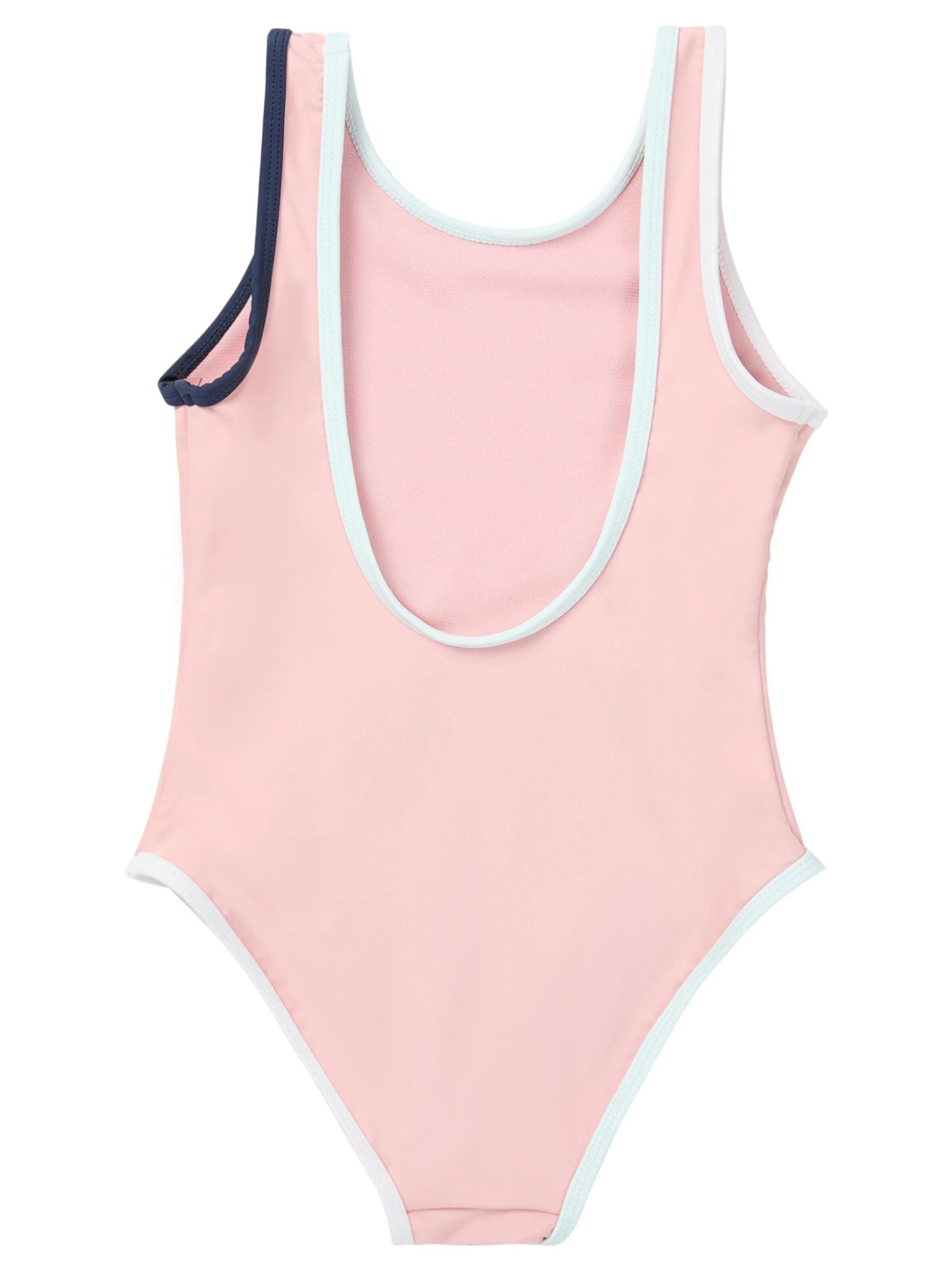 Costume intero 'PRATOLINO logo scoop back swimsuit' di FILA in rosa