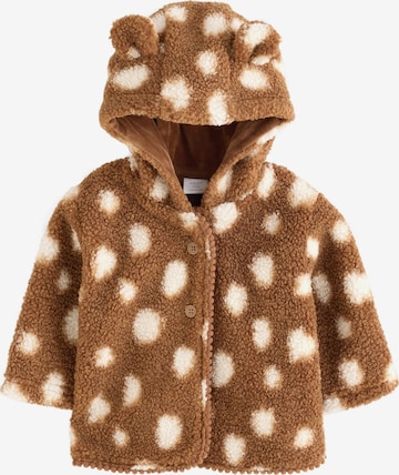 Next Fleece jas in Bruin: voorkant