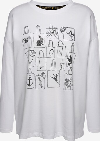 MIAMODA Sweatshirt in Wit: voorkant