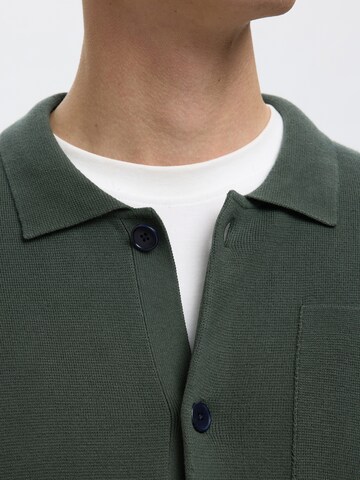SELECTED Knit cardigan 'SLHMIKE' in Green