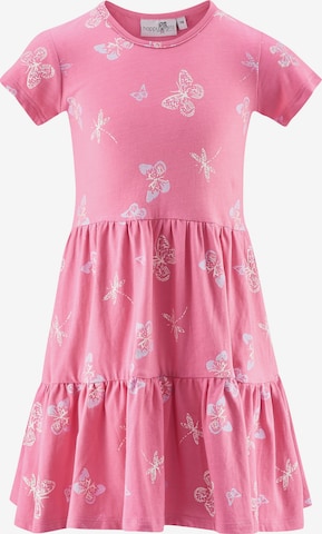 happy girls Dress in Pink: front