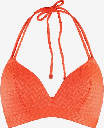 LingaDore - Top de bikini en naranja: frente