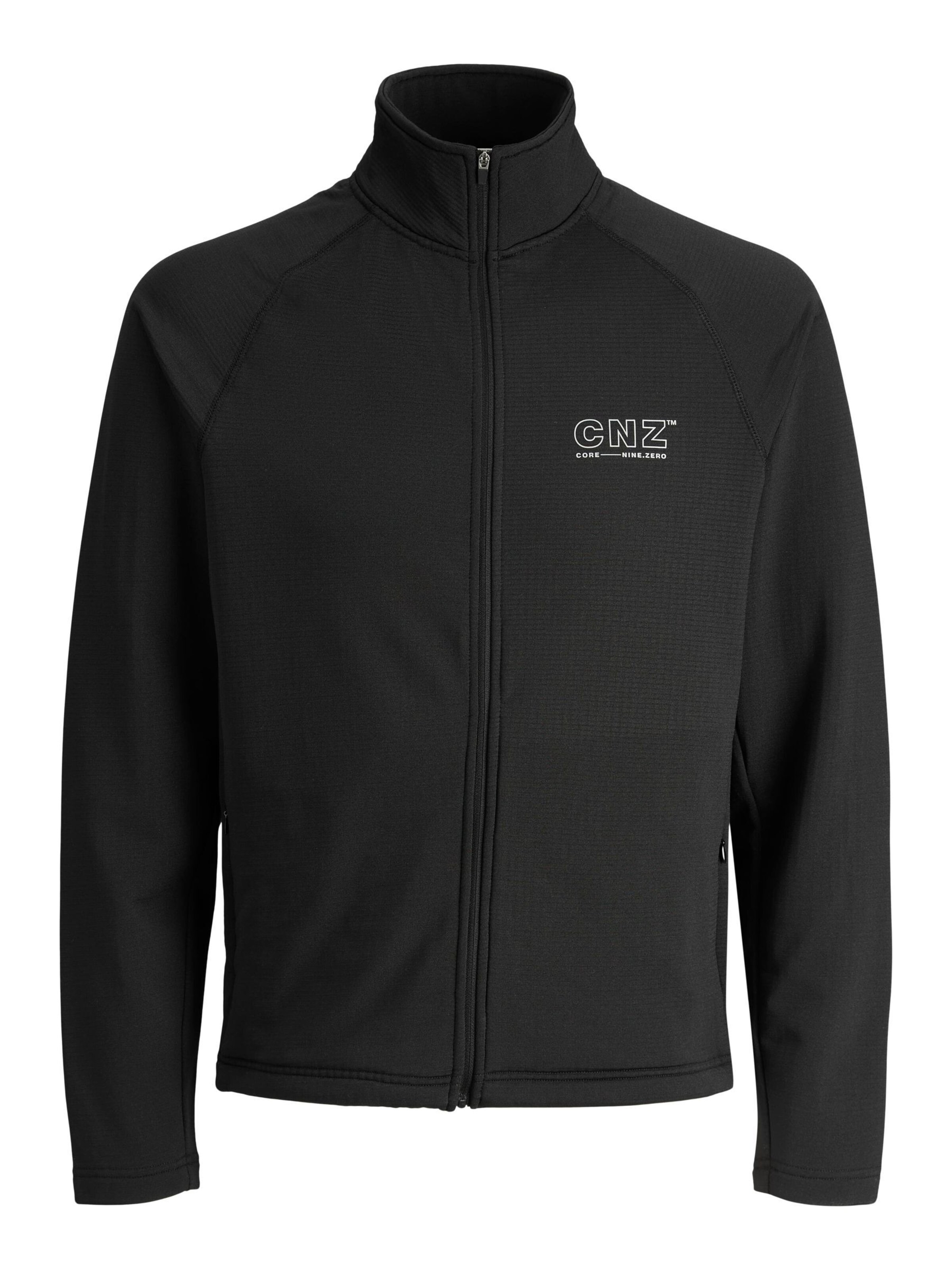 Veste de survêtement 'CNZ' JACK & JONES en noir : devant