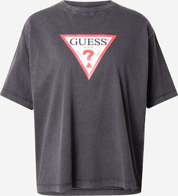 juoda GUESS JEANS Marškinėliai 'ICONIC': priekis