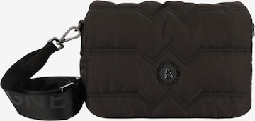 BOGNER - Mala de ombro 'Wallis Tessuto Bar' em preto: frente