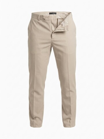 INSPR Tapered Chino Pants 'The Essential Trouser' in Beige: front