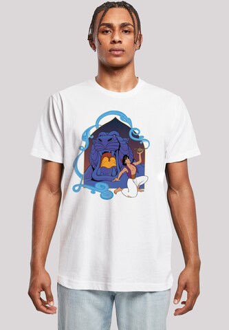 F4NT4STIC Shirt 'Disney Aladdin Cave Of Wonders' in Wit: voorkant
