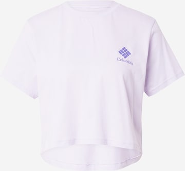 T-shirt fonctionnel 'North Cascades' COLUMBIA en violet : devant