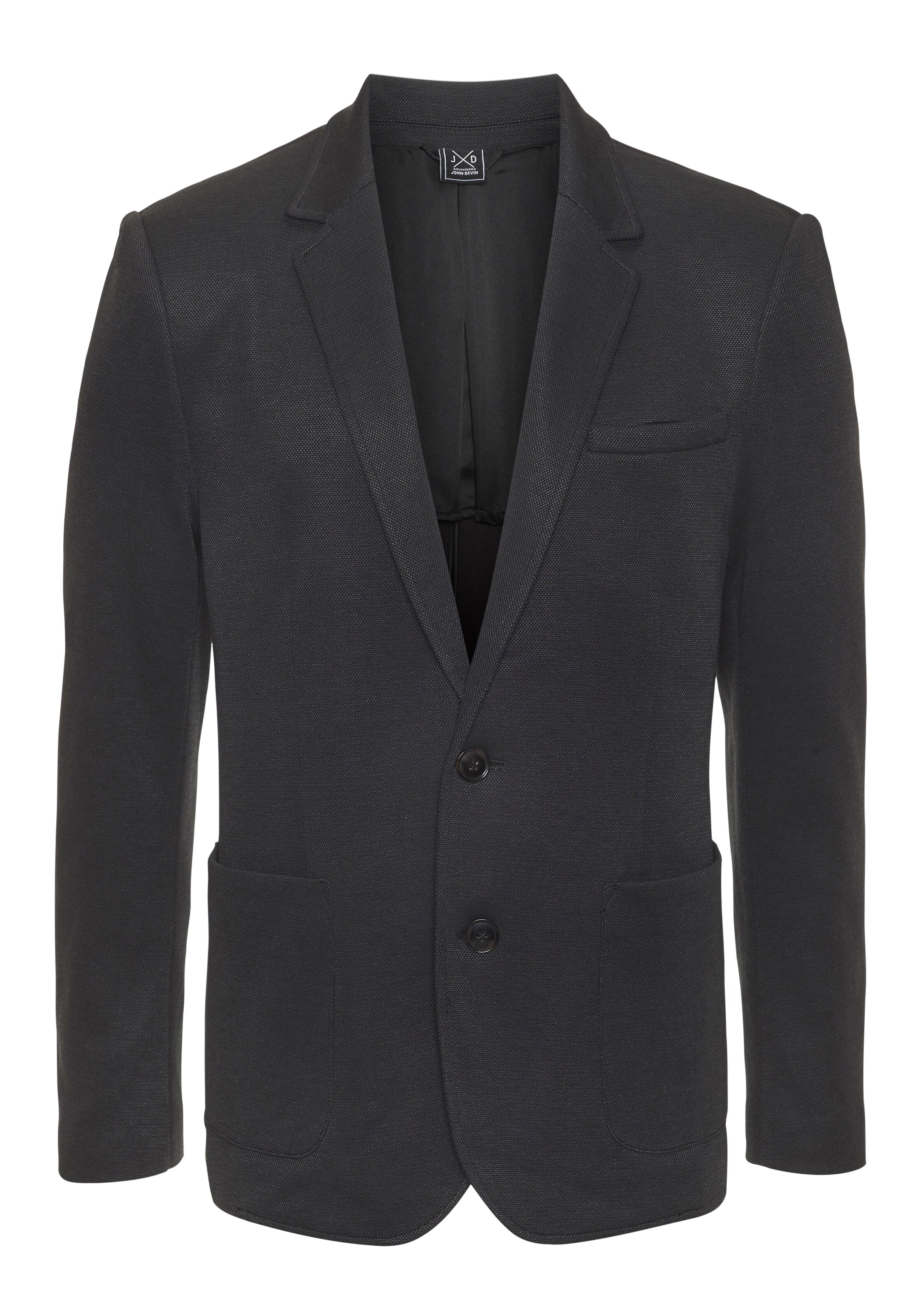 JOHN DEVIN Business Blazer in Black: front