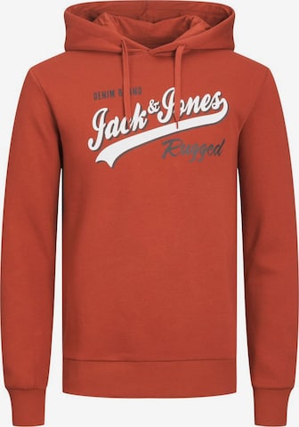 Jack & Jones Plus Collegepaita värissä oranssi: edessä