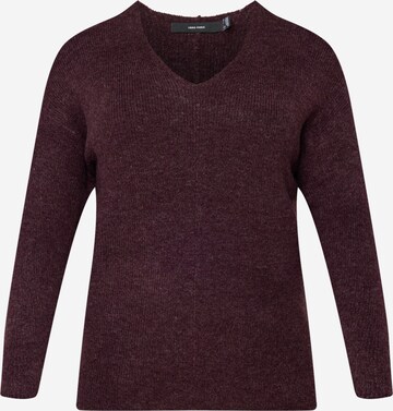 Vero Moda Curve Neulepaita värissä punainen: etupuoli