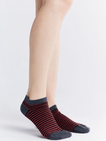 Albero Natur Socks 'Bio-Baumwoll-Sneakersocken Unisex - 2er Pack' in Black