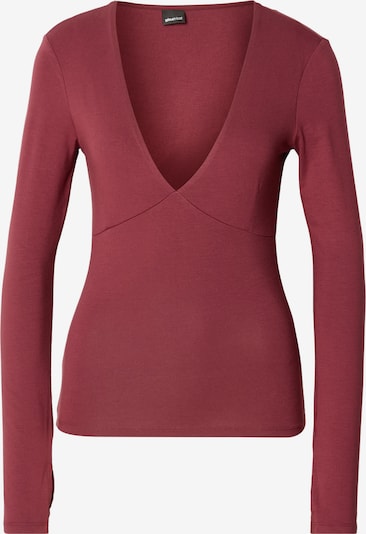 Gina Tricot T-Krekls, krāsa - burgundieša, Preces skats