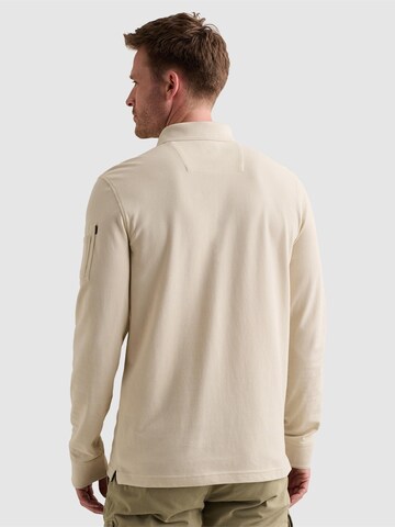 Pull-over 'American Classic polo shirt with long sleeves and flight pocket' PME Legend en beige