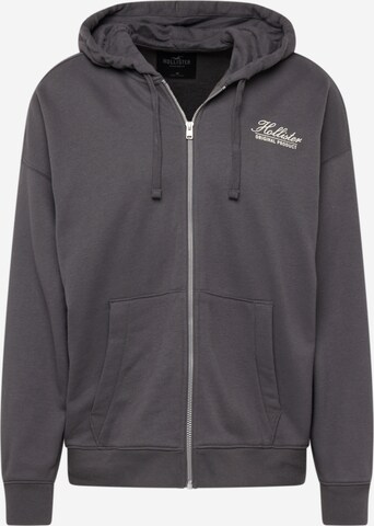 HOLLISTER Sweatjacke in Grau: predná strana