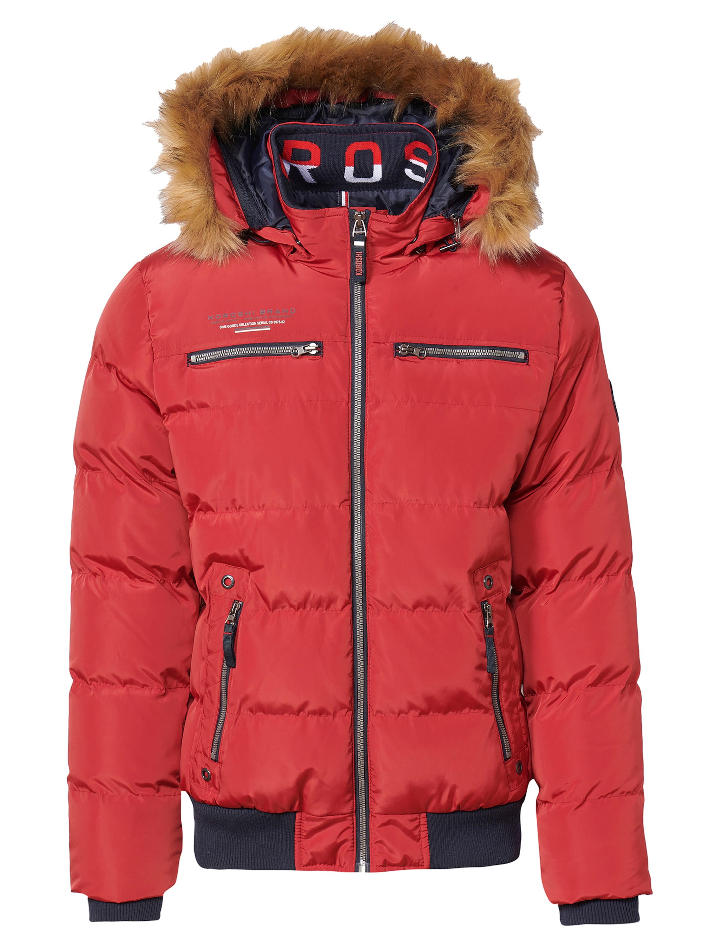 Giacca invernale di KOROSHI in rosso: frontale