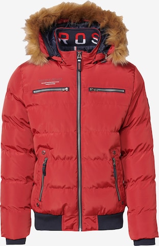 KOROSHI Winter jacket in Red: front