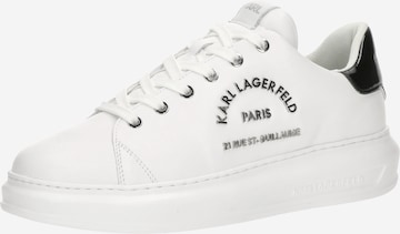 Karl Lagerfeld Matalavartiset tennarit 'KAPRI' värissä valkoinen: etupuoli