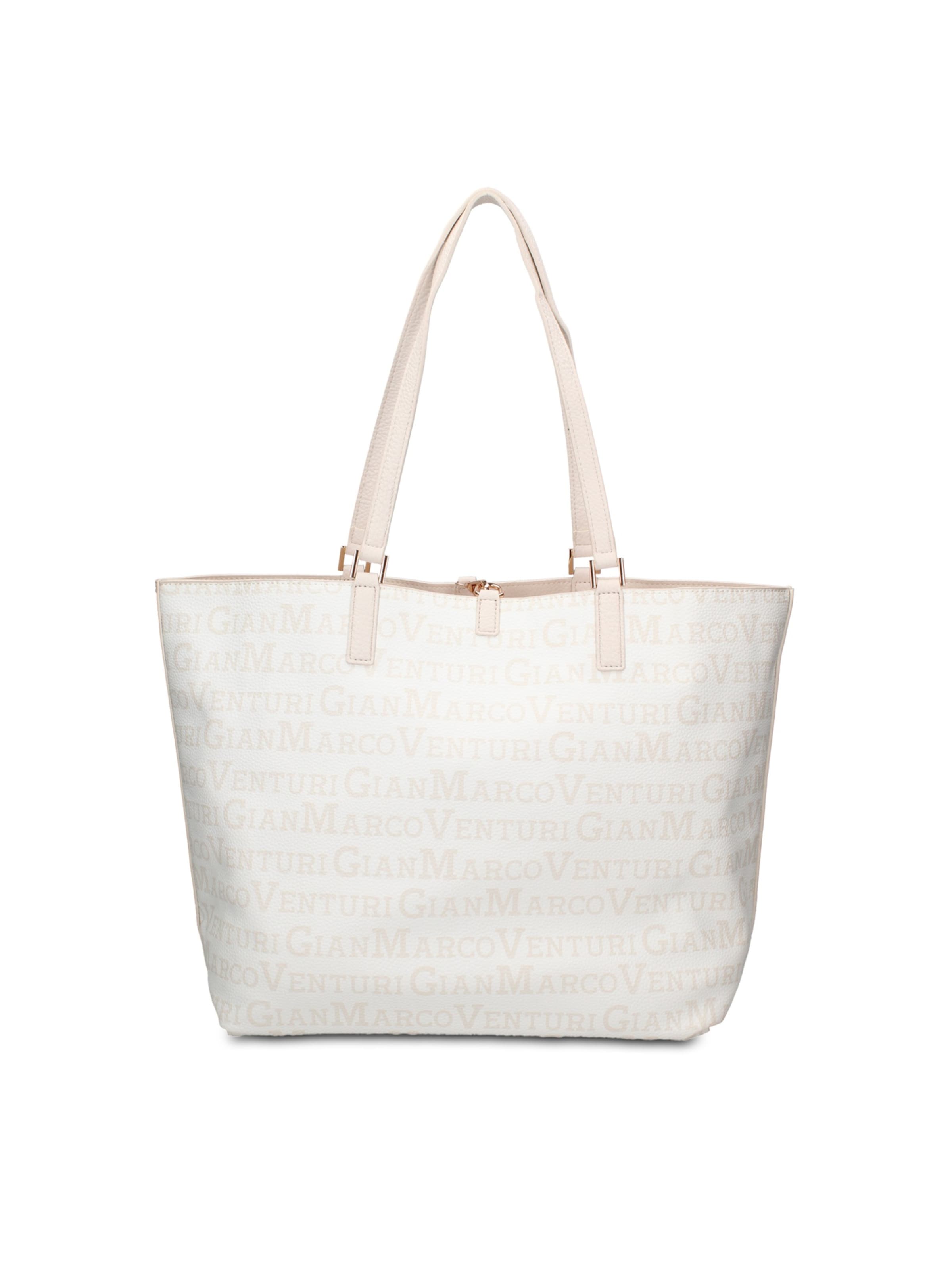 Shopper 'Shopper Elegante Pelle Vegana Gianmarco Venturi - Borsa Donna Versatile' di GianMarco Venturi in beige