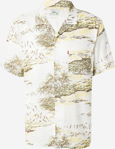 LEVI'S ® Overhemd 'CUBANO PARROTS' in de kleur Donkerbruin / Lichtgeel / Lichtgrijs / Groen, Productweergave