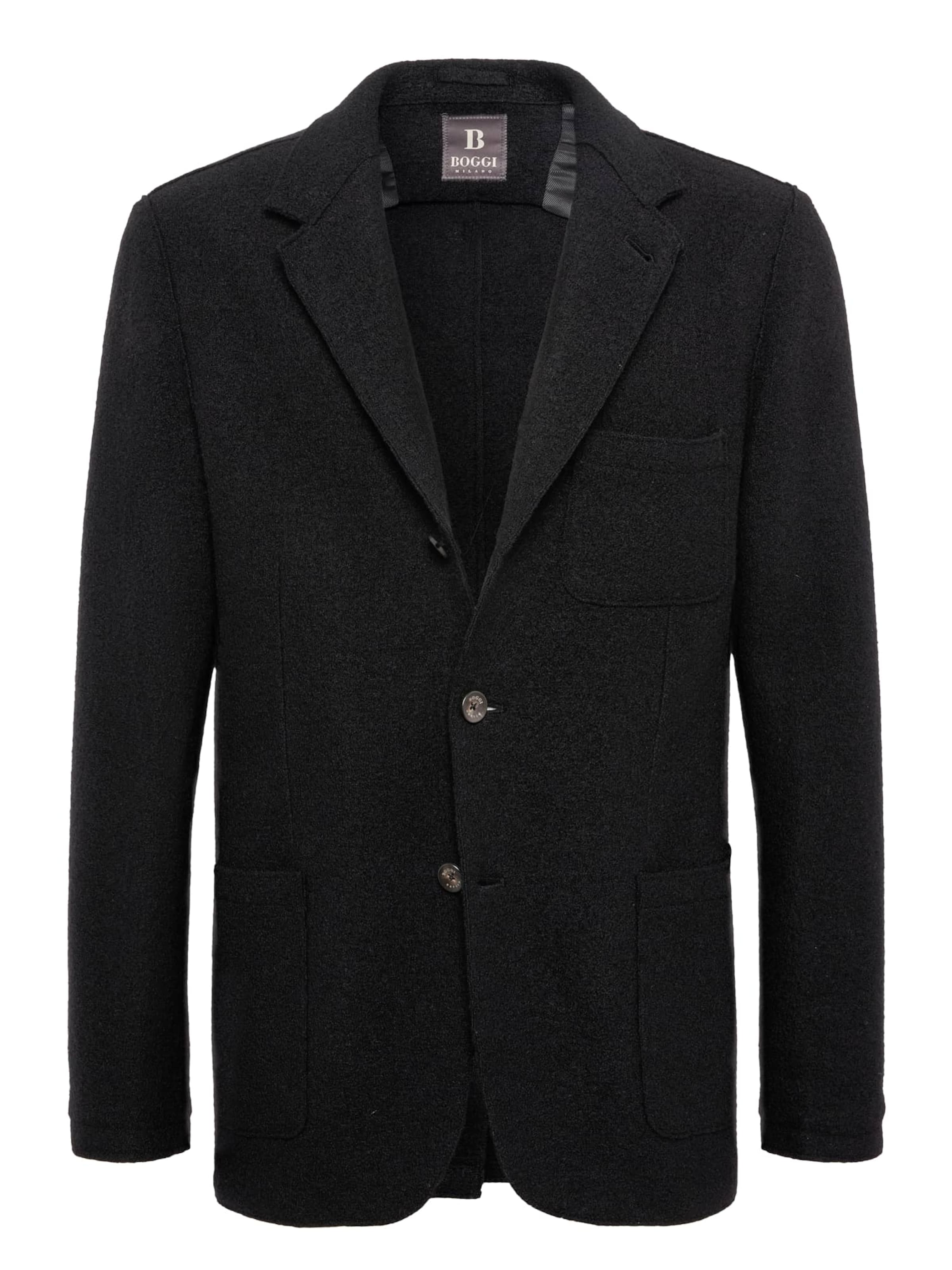 Boggi Milano Regular Fit Jakke i sort: forside