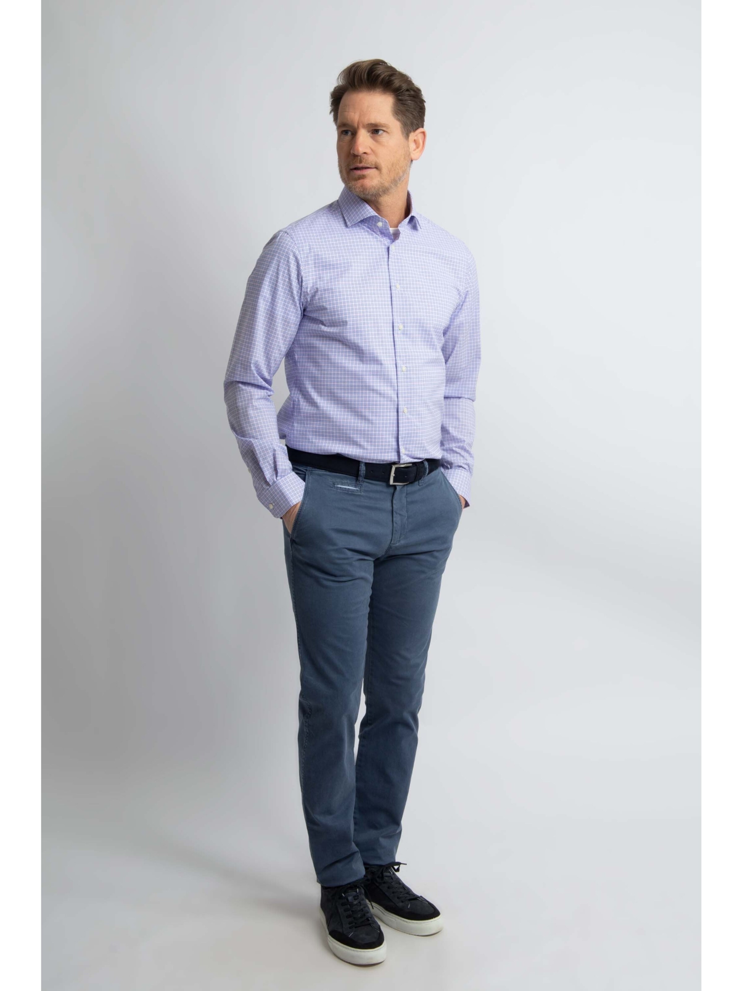 Steppin' out Slim Fit Hemd‌‌‌ in Blau