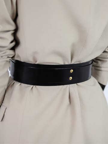 Haute Cuir Bælte 'Double Buckle' i sort
