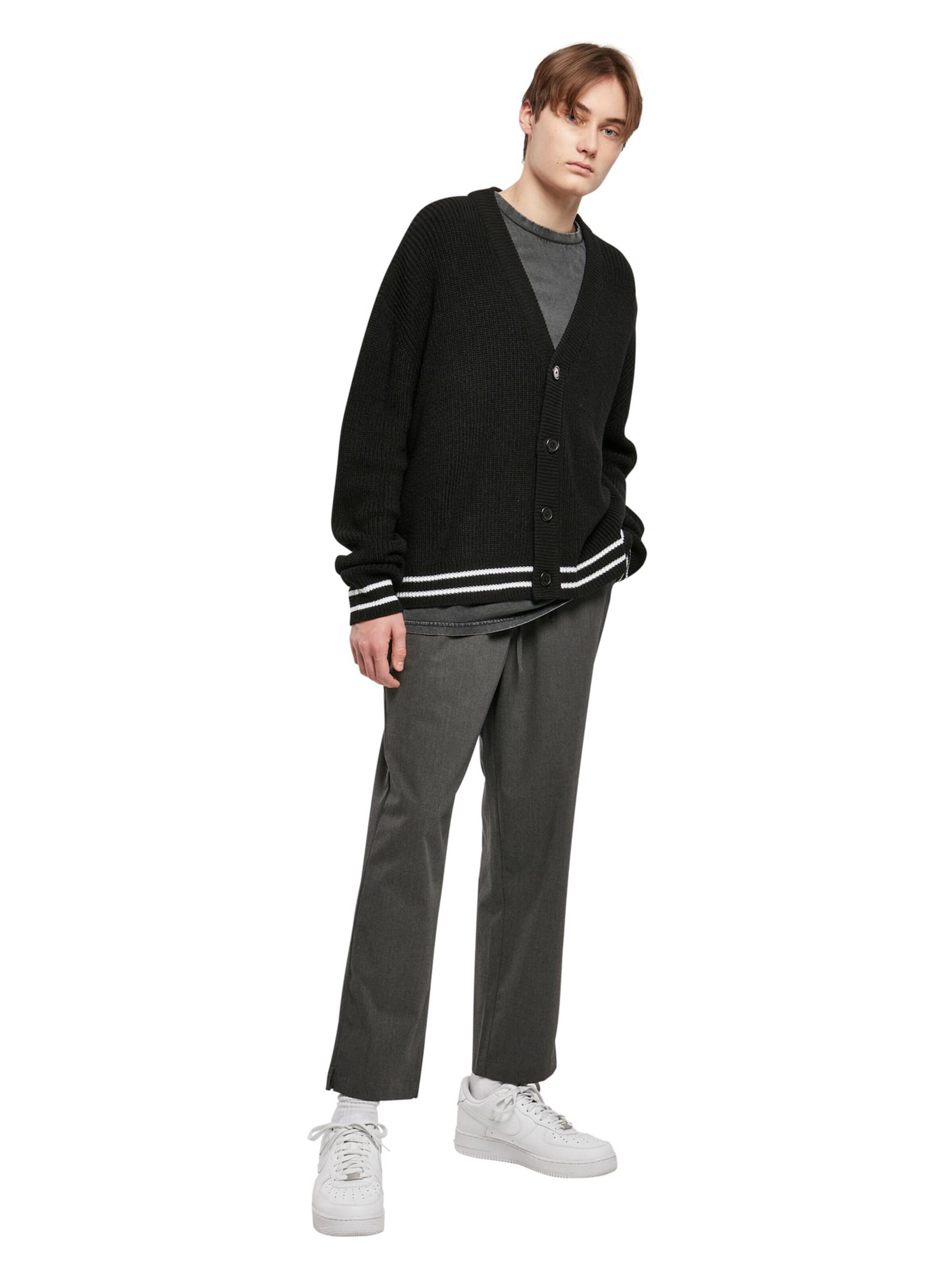 Urban Classics Knit Cardigan in Black