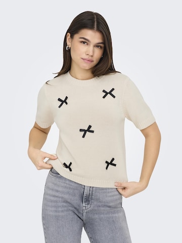 JDY - Jersey 'JDYBow' en beige