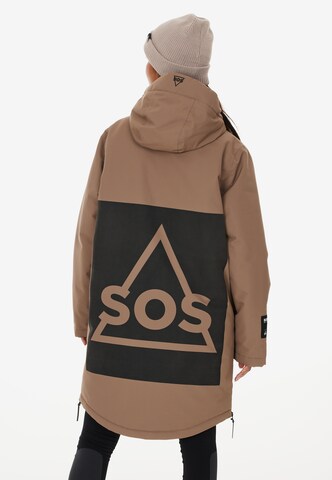 SOS Winter Coat 'MALBUN' in Brown