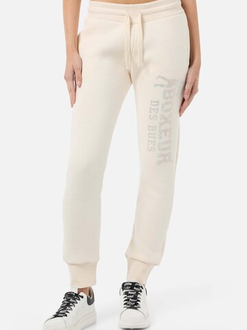 Boxeur des Rues Regular Pants 'Rhinestone Regular' in Beige