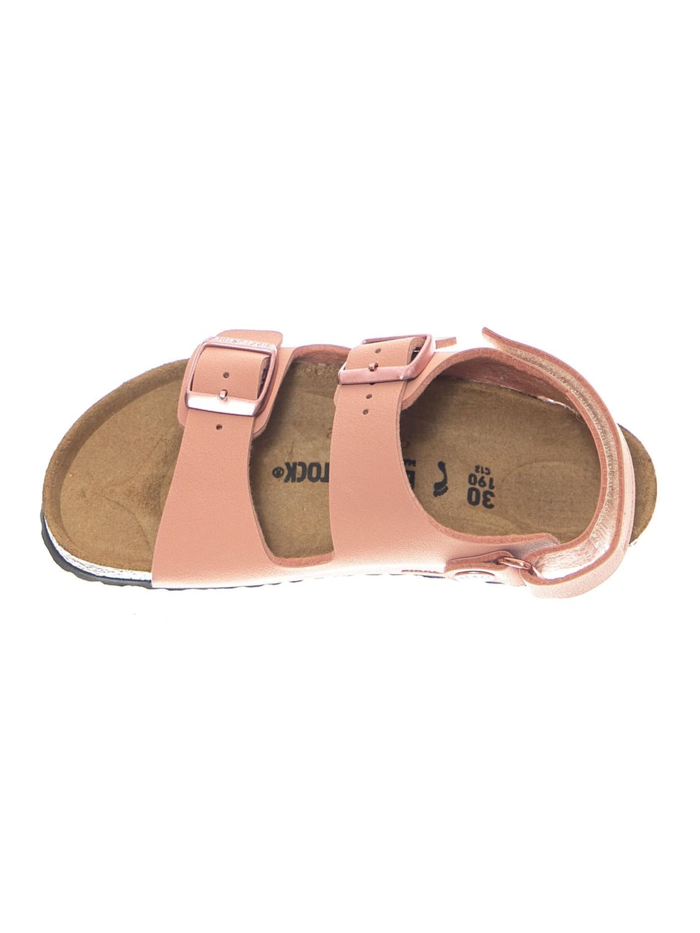 BIRKENSTOCK Sandały 'Milano HL Kids Birkibuc Narrow Fit Pink Clay' w kolorze różowy