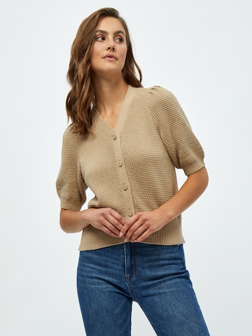 Peppercorn Gebreid vest 'Destina' in Beige: voorkant