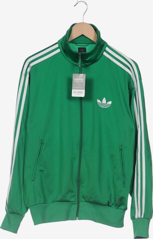 ADIDAS ORIGINALS Sweatshirt & Zip-Up Hoodie in M in Green: front