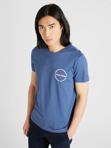 T-Shirt TOMMY HILFIGER en bleu : devant