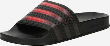 ADIDAS ORIGINALS - Sapato aberto 'ADILETTE' em preto: frente