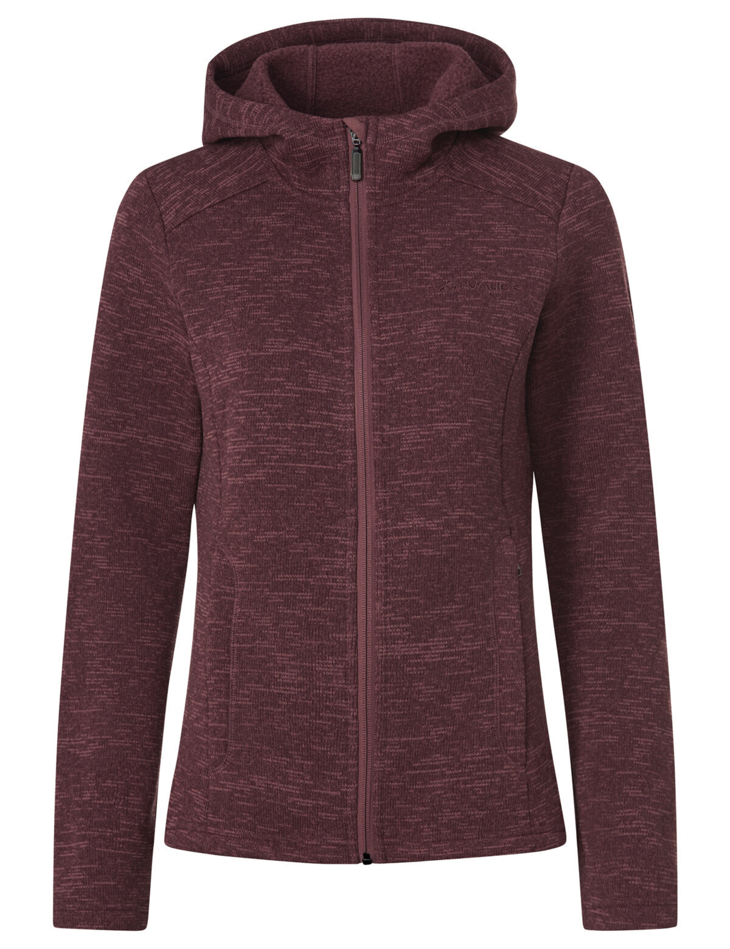 VAUDE Functionele fleece jas in Rood: voorkant