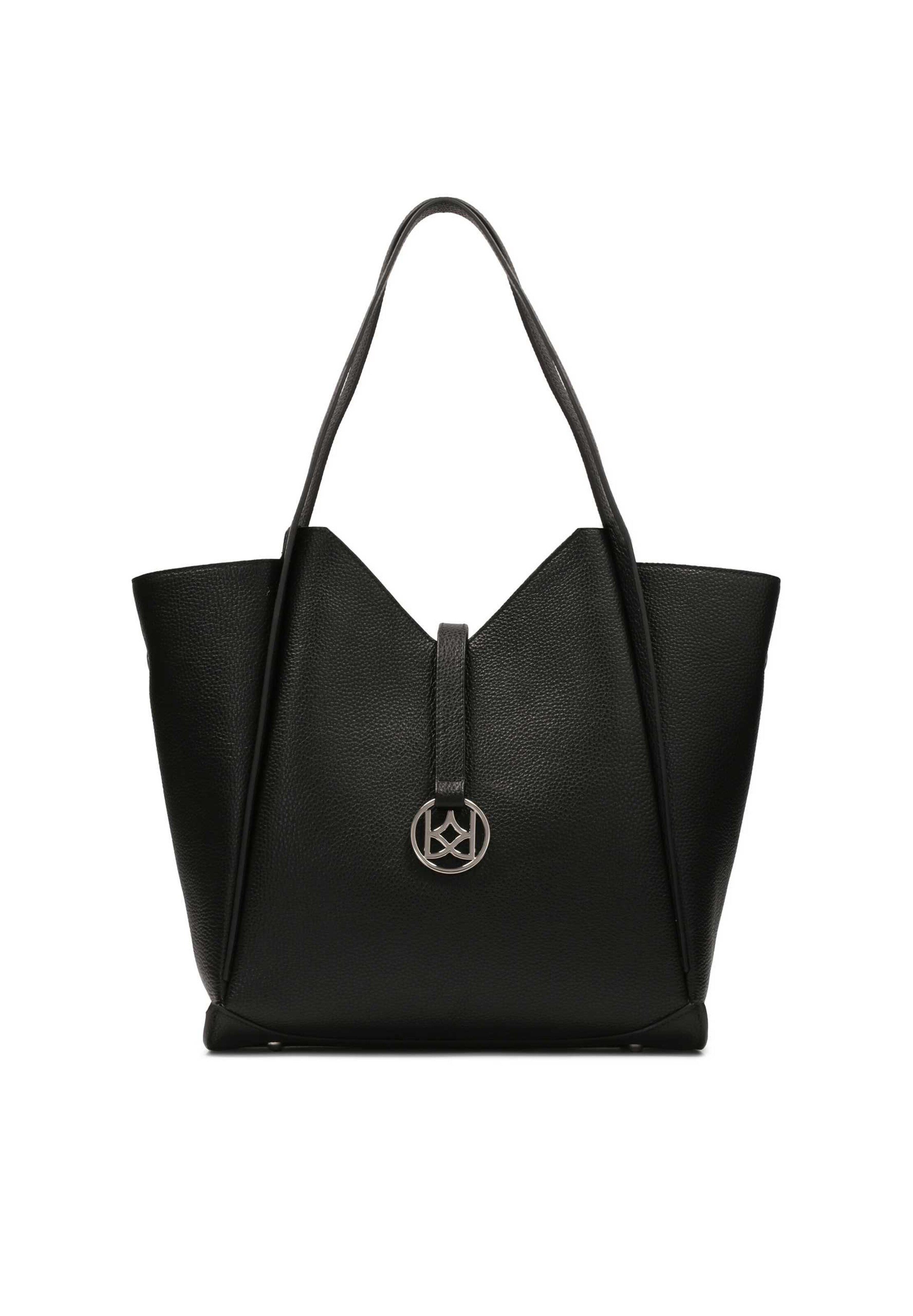 Shopper di Kazar in nero: frontale