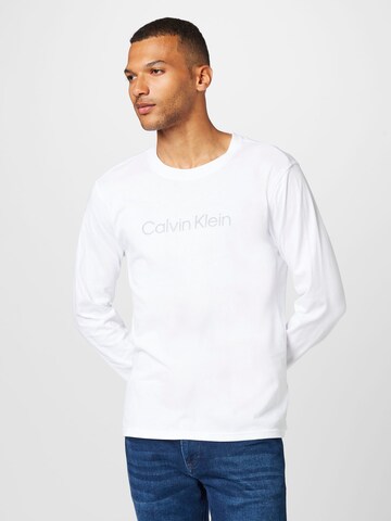 Tricou funcțional de la Calvin Klein Sport pe alb: față