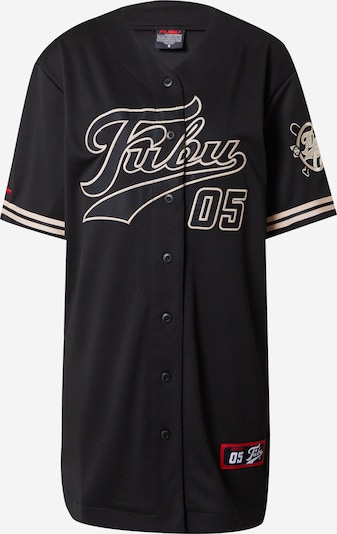 FUBU Kleid 'Varsity Baseball' in hellbeige / rot / schwarz / weiß, Produktansicht