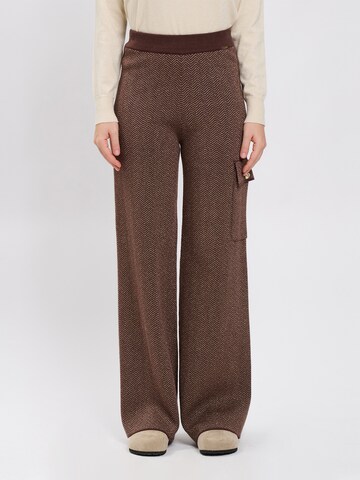Largi Pantaloni de la Influencer pe maro: față